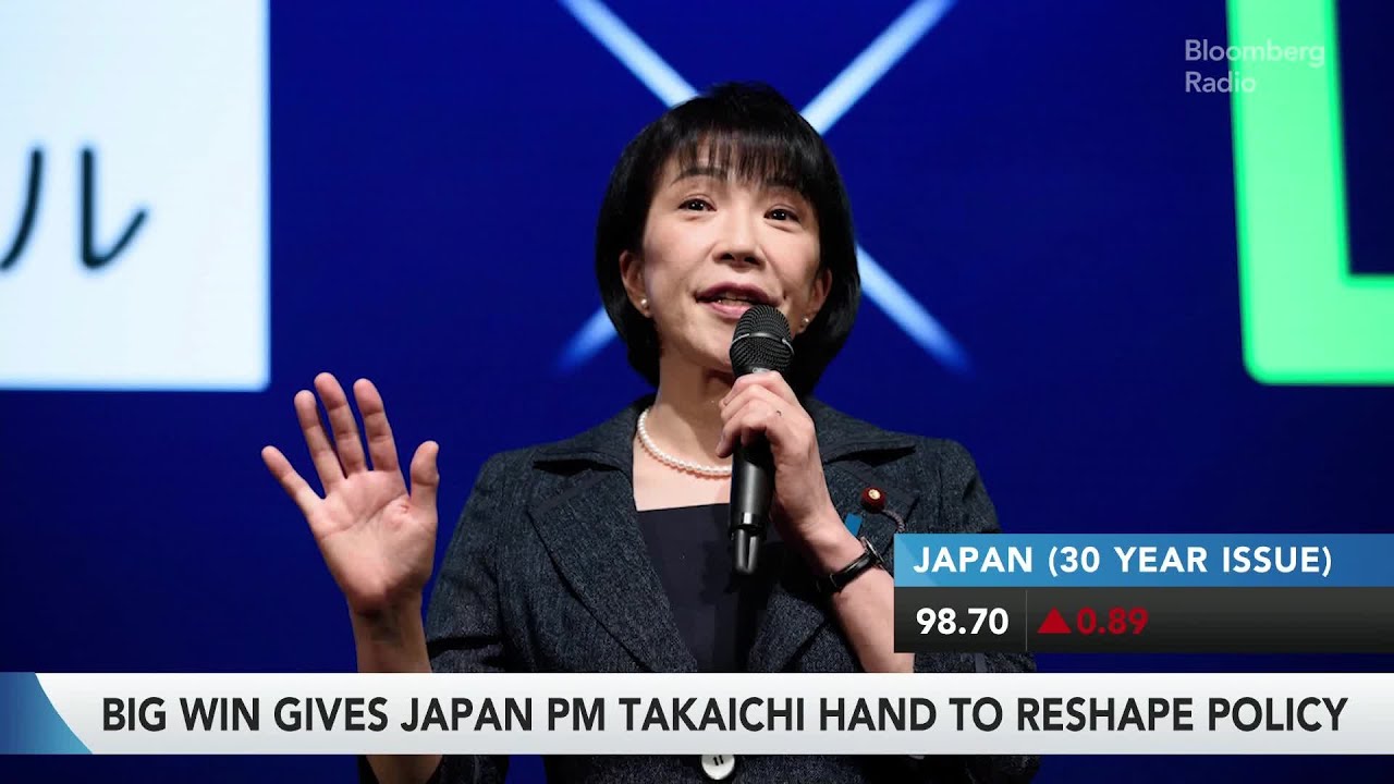 Japan’s Long Bonds Rally as Takaichi Win Eases Fiscal Concerns