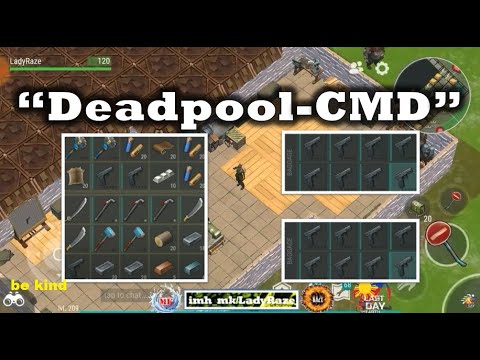 Deadpool-CMD (JACKPOT RAID) with suicide and using tanning rack to block the zombies - LDOE