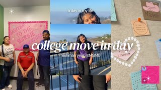COLLEGE MOVE IN DAY | FRESHMAN (1ST) YEAR | @ MSMU |