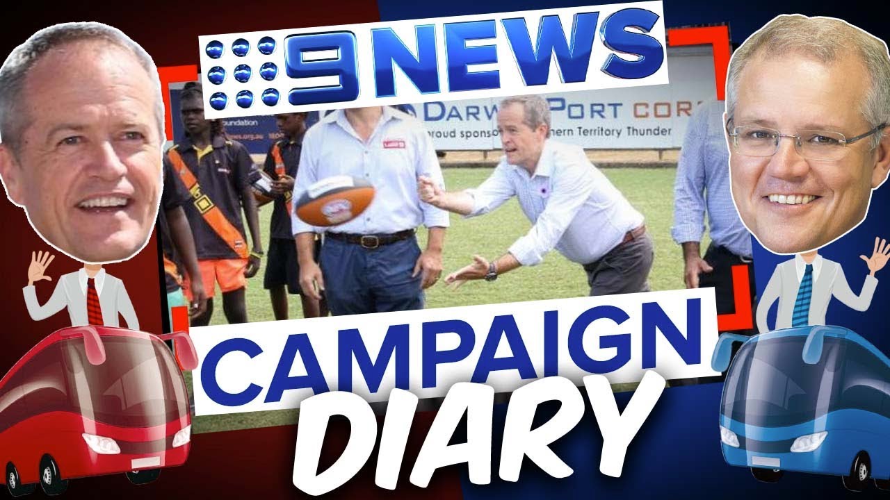 federal politics opinion polls Leaders visit Tassie and the top end | Nine News Australia