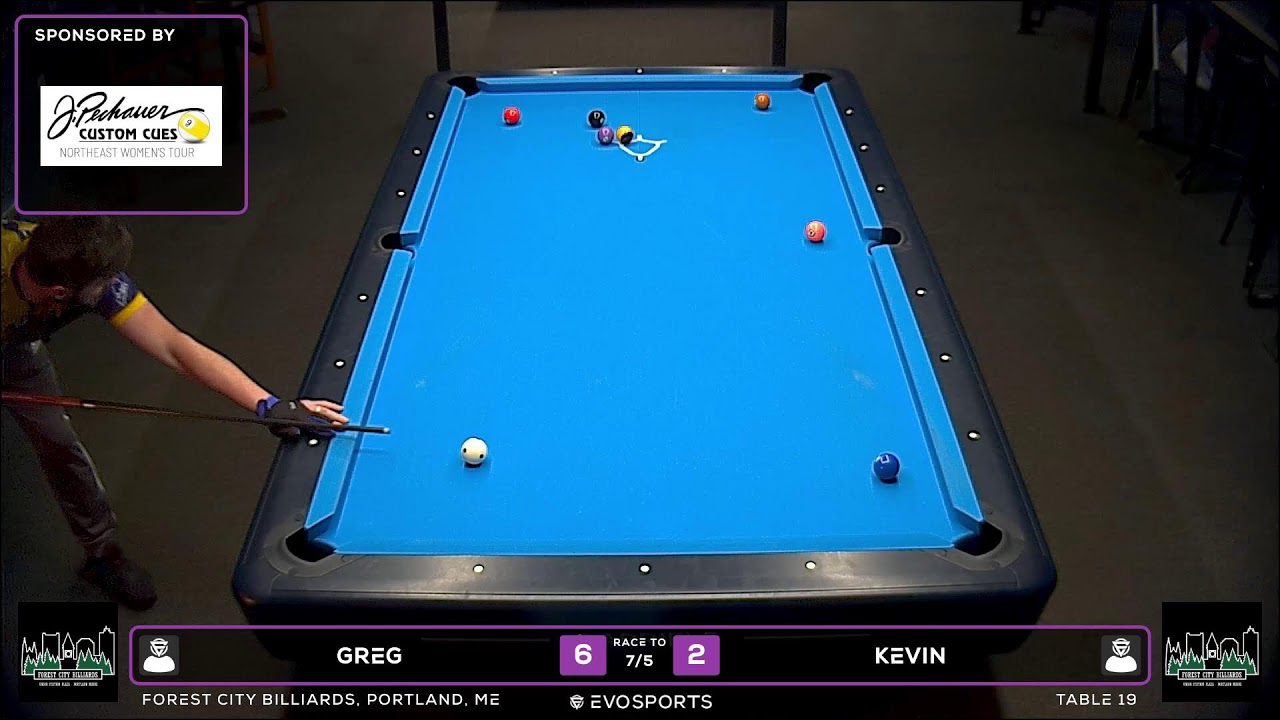 Image of video the GREG vs KEVIN - FOREST CITY BILLIARDS - TABLE 19 | EvoSports 11