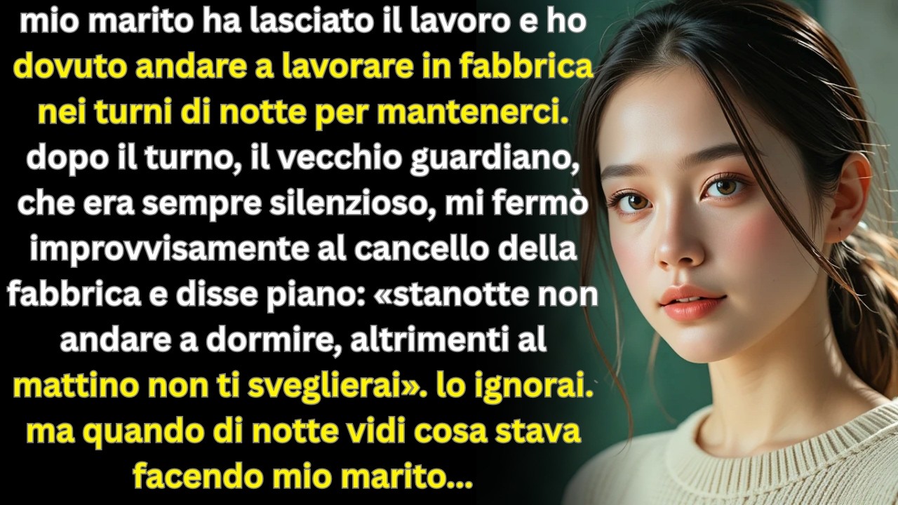 «NON ADDORMENTARTI STANOTTE», DISSE IL VECCHIO CUSTODE CHE TACQUE PER ANNI  AL MATTINO…