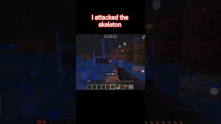 I attacked the skeleton 💀 #Shorts #Minecraft #Death short