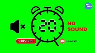 Clock 20 second timer without sound. | @PHEGYAN93