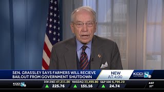 Grassley announces bailout plans for Iowa farmers amid tariffs and shutdown