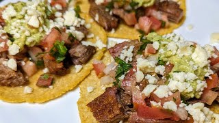 HOW TO MAKE STEAK TACOS AND HOMEMADE CORN TORTILLAS