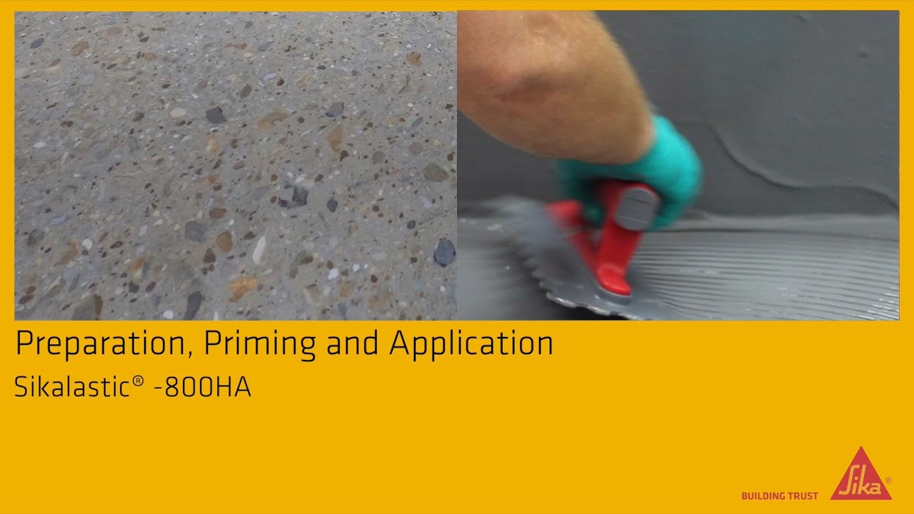 preparation-priming-and-application-sikalastic-800ha-youtube