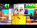 STANZA da GAMING da 1€ vs 1.000.000€ in Minecraft!