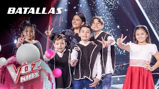 Los Carranga Kids, Lauren and Luciana sing 'Ojalá que llueva café' - Battles | The Voice Kids 2024
