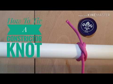 How To Tie A Constrictor Knot