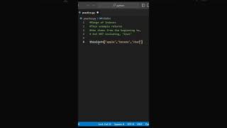 Range of indexes #python #pythonprogramming #code #coding #pythoncoding