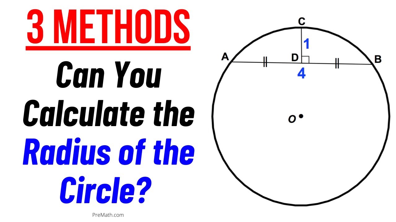 Learn 3 Different Methods to Find the Radius of a Circle In Depth Explanation