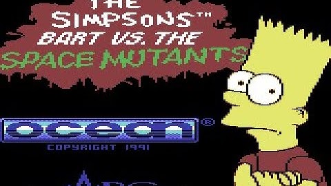 The Simpsons - Bart Vs. The Space Mutants Review for the Commodore 64 by John Gage