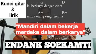 kunci Gitar Mandiri Dalam Bekerja Merdeka Dalam Berkarya  Endank Soekamti I Chord Gitar  Lirik