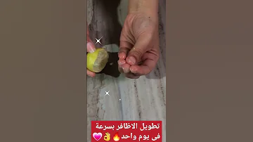 تطويل الاظافر فى يوم بفص ليمون واحد استعدى للعيد بالاظافر طويلة Shorts تطويل الأظافر Viral أظافر 