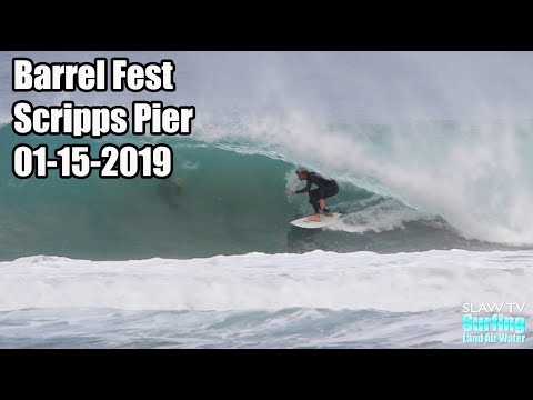 Barrelfest Surfing Epic Day at Scripps Pier 01-15-2019