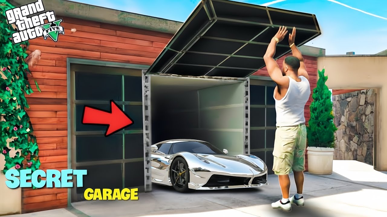 Franklin open a secret garage 