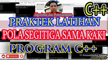 #34 [C++] MEMBUAT POLA SEGITIGA SAMA KAKI DENGAN C++