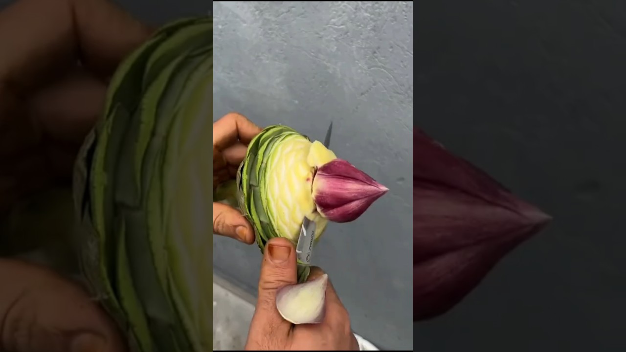 How to clean artichokes ? || artichoke cutting skill 