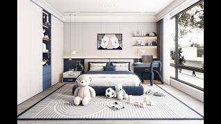 Bedroom for Boys Rendering in D5 Render, Step by Step Tutorial