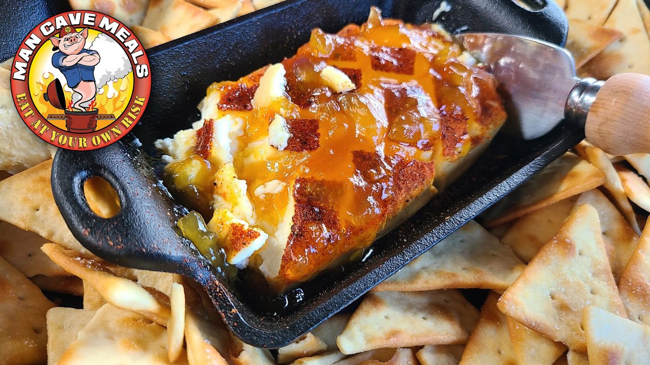 Smoked Cream Cheese with Pineapple / Bourbon / Habanero Sauce