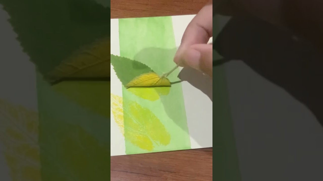 DIY card-leaf printing