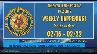 WEEKLY HAPPENINGS POST 166 02 16 2026