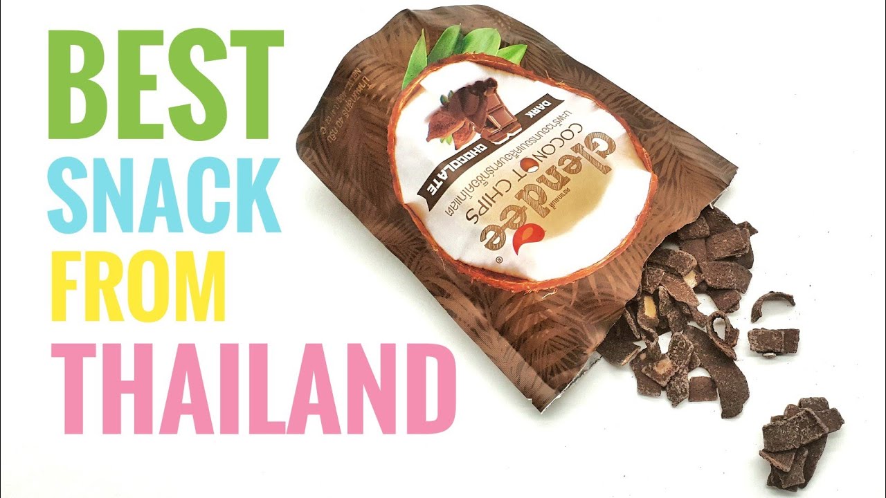 THE BEST Snack from Thailand Coconut chips with dark chocolate YouTube