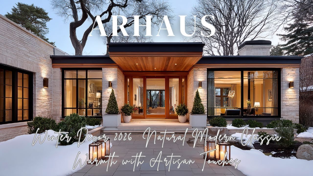 Arhaus Winter Decor 2026 Natural Modern Classic Warmth with Artisan ...