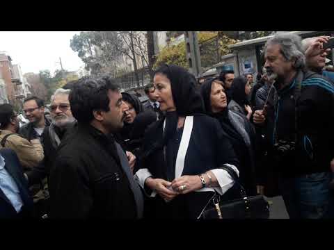 پوری بنایی در مراسم آقای نصرت کریمی ۱۳۹۸