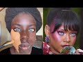 Black Girl 😳 👉 Tries Rihanna 😱 Hair &amp; Makeup Transformation  💉🔥