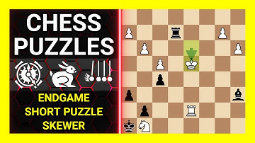 Chess Puzzles to Practice. Themes: Endgame, Short puzzle, Skewer. Learn Chess