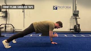 Front Plank Shoulder Taps