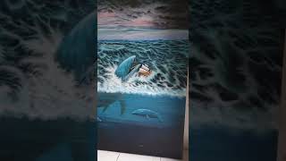 Lukisan Nabi Yunus ditelan Ikan Nun