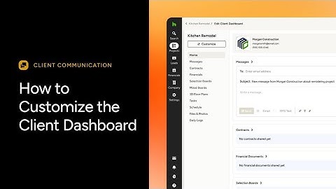 How to Customize the Client Dashboard