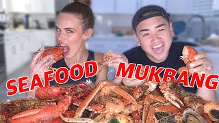 I Tried a Seafood Mukbang!!! | Lana WWE | CJ Perry