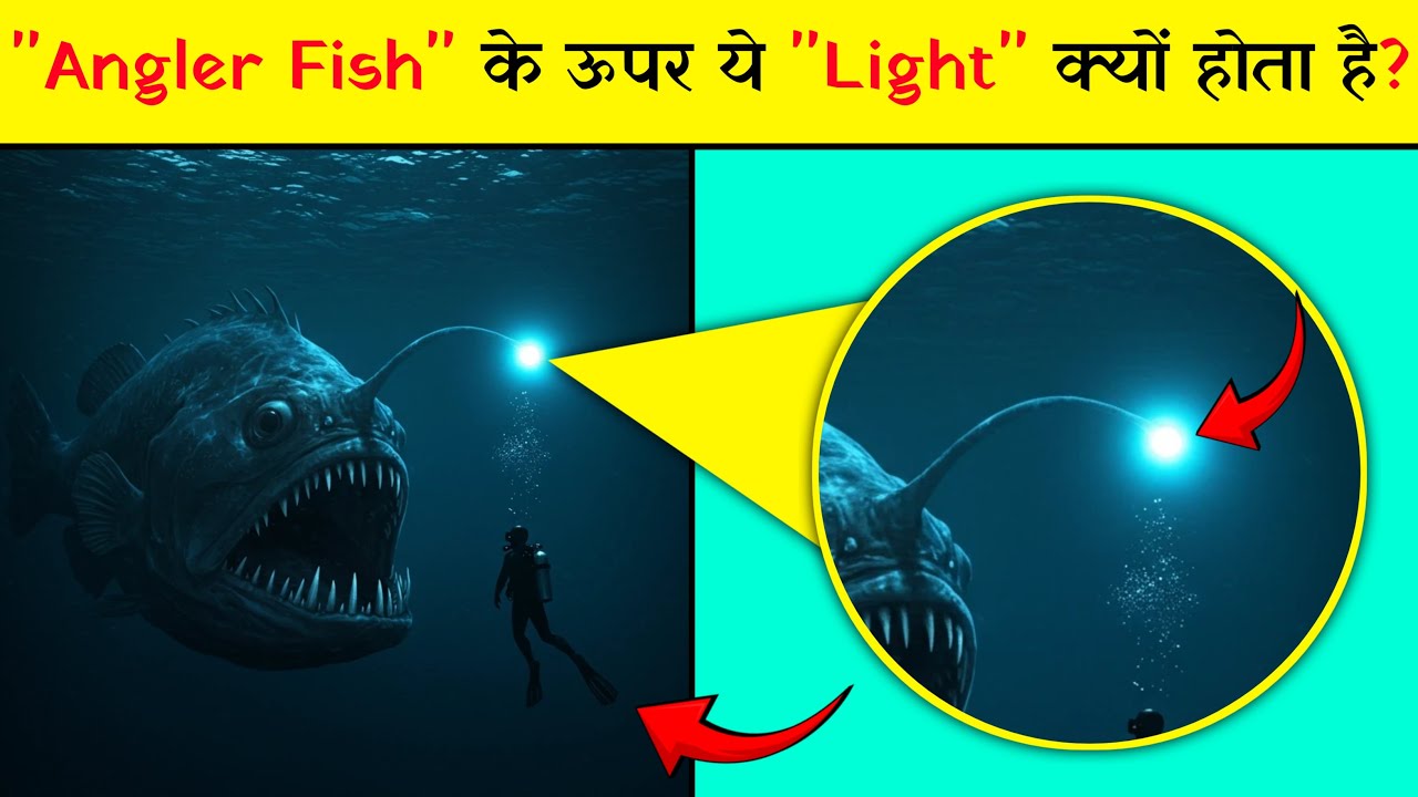 "Angler Fish " ke upar ye "Light" kyon hota hai ?? | Top 15 Amazing Facts" |
