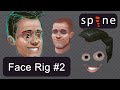 Spine 2D: Face Rig | 2.5D | Extended tutorial for beginners