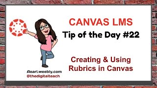 Canvas Tip of the Day #22: Creating & Using Rubrics