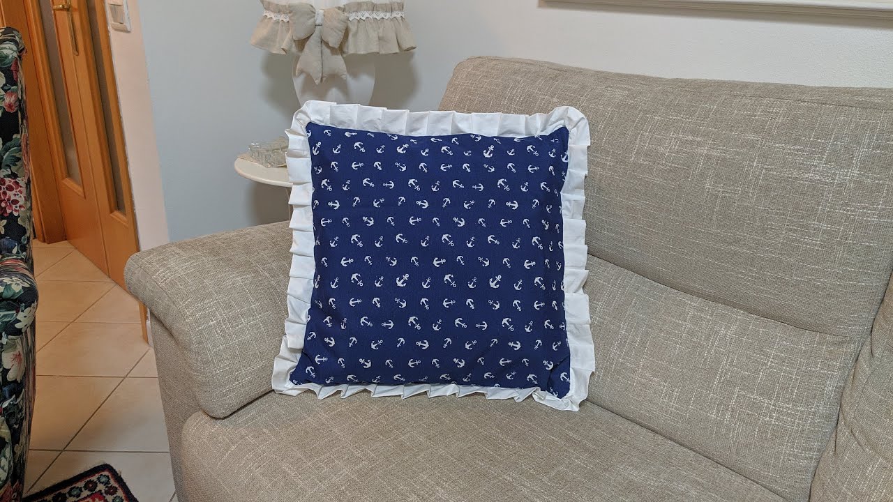 131🎀Come fare un cuscino con i volant pieghettati