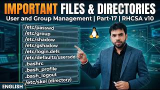 Important Files & Directories for User and Group Management in Linux | RHCSA v10 | Part-17 | English