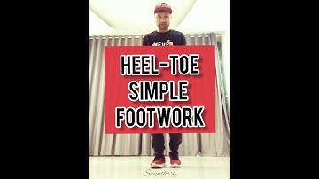 #shorts HOW TO do HEEL-TOE FOOTWORK | Quick Tutorial | Hip Hop Dance Moves for Beginners | Santosh