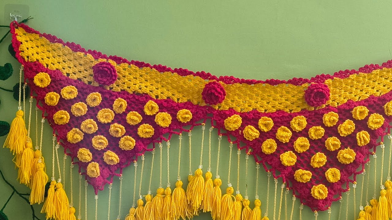 आज हम लेकर आए बहुत ही प्यारा सा गेट पर्दा#beautiful  woolen dor hanging 