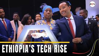 Liberia’s FM, Sara Beysolow Nyanti, visited the Ethiopian Artificial Intelligence Institute