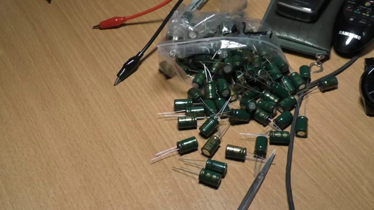 Распаковка и проверка. Электролитические конденсаторы sanyo 1000мкф на ...