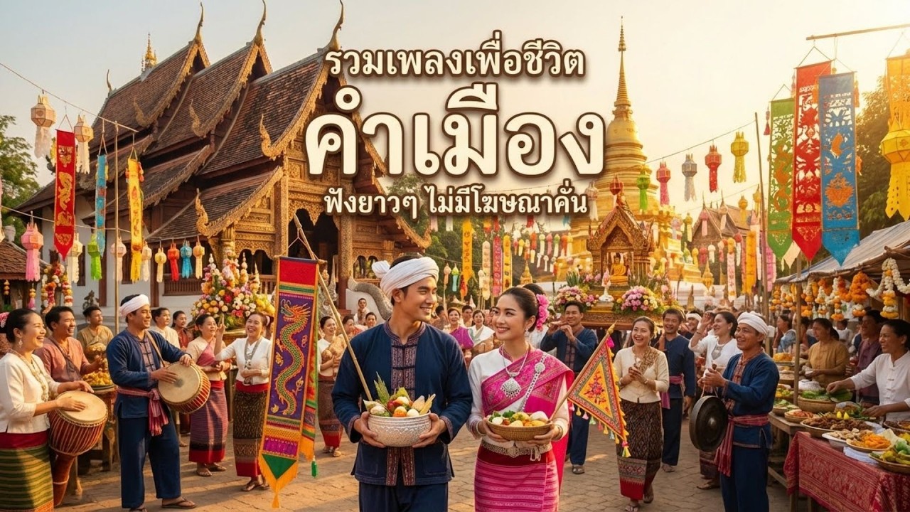 โฟล์คซองคำเมือง (ล้านนา) 2026 | บรรยากาศชิลล์ๆ ฟังเพลิน (No Ads)