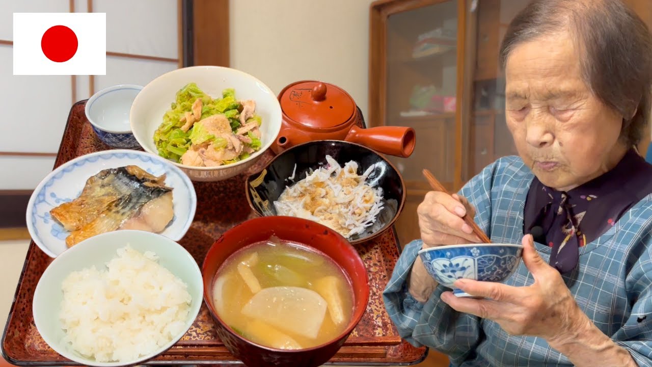Здоровый вечерний распорядок японской бабушки 93 лет. Настоящая еда, тепло и вдохновение.