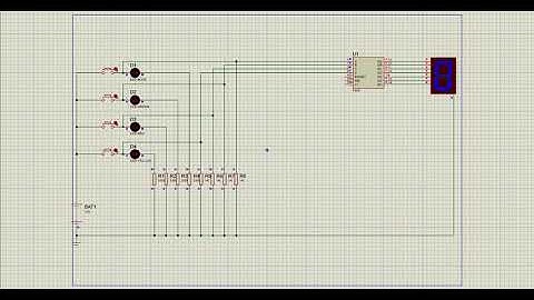 display de 7 segmentos y convertidos binario a decimal (BCD)