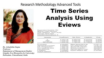 Time Series Analysis Using Eviews-05 (eviews)(time series analysis)(regression)