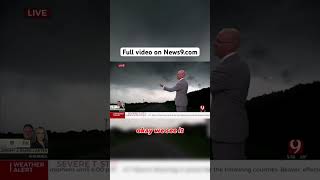 Tornado Live On-Air in Waurika, Oklahoma #oklahoma #oklahomacity #weather #news9